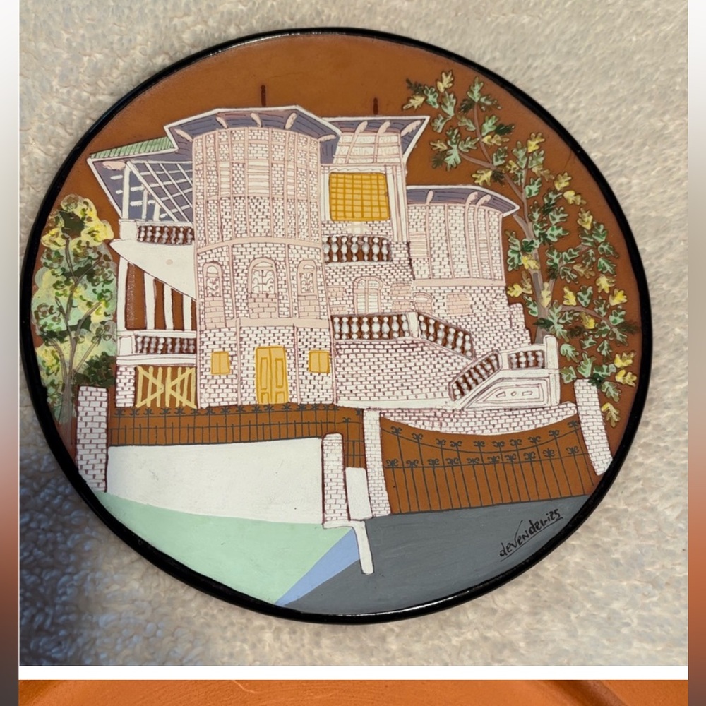 Haitian clay wall art